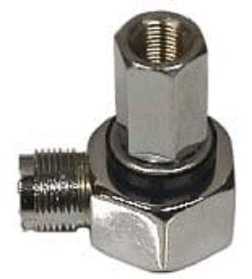Workman SM1L Right Angle SO239 to 3/8 inch x 24 Threaded Stud Antenna